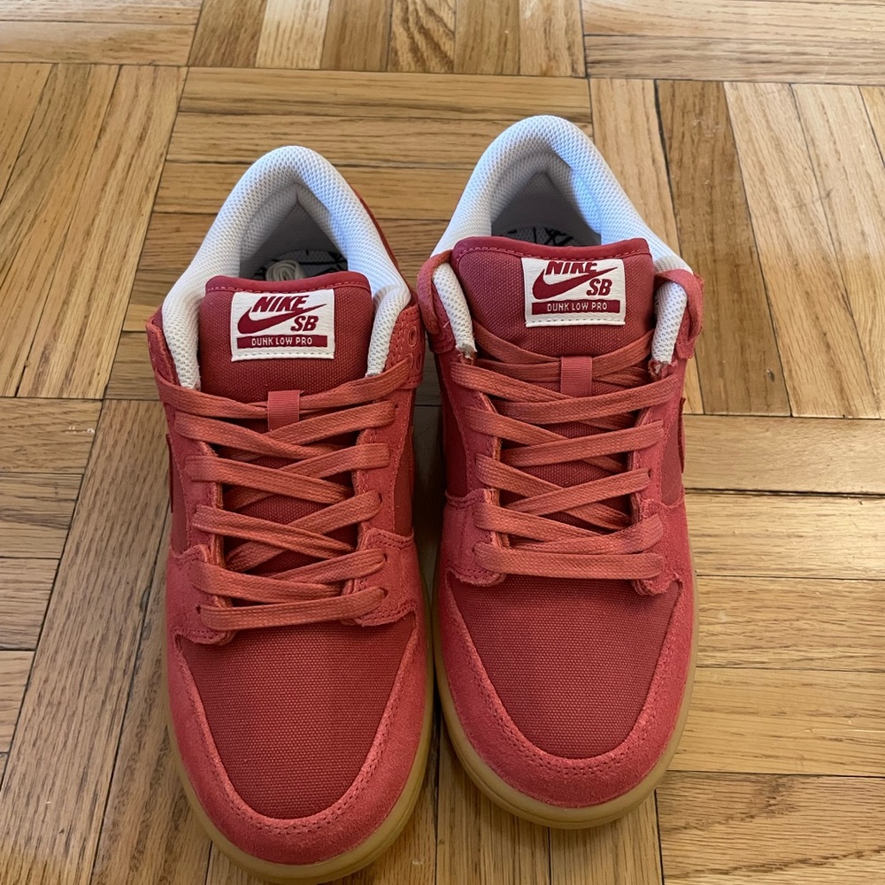 Red Nike Dunk Low SB ‘Adobe’ Size M 6.5 W 8